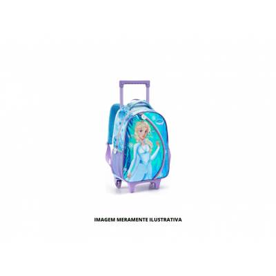 MOCHILA - SEANITE - ESCOLAR DE RODINHAS PRINCESA ICE